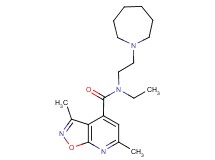 N-(2-azepan-1-ylethyl)-N-ethyl-3,6-dimethylisoxazolo[5,4-b]pyridine-4-carboxamide