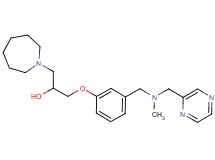 1-(1-azepanyl)-3-(3-{[methyl(2-pyrazinylmethyl)amino]methyl}phenoxy)-2-propanol