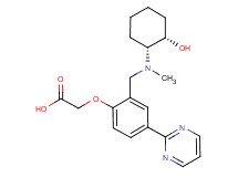 (2-{[[(1R*,2S*)-2-hydroxycyclohexyl](methyl)amino]methyl}-4-pyrimidin-2-ylphenoxy)acetic acid
