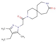 3-[(4-ethyl-3,5-dimethyl-1H-pyrazol-1-yl)acetyl]-3,9-diazaspiro[5.6]dodecan-10-one