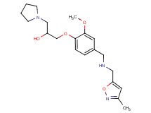 1-[2-methoxy-4-({[(3-methyl-5-isoxazolyl)methyl]amino}methyl)phenoxy]-3-(1-pyrrolidinyl)-2-propanol