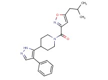 1-[(5-isobutylisoxazol-3-yl)carbonyl]-4-(4-phenyl-1H-pyrazol-5-yl)piperidine
