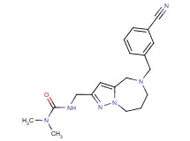 N'-{[5-(3-cyanobenzyl)-5,6,7,8-tetrahydro-4H-pyrazolo[1,5-a][1,4]diazepin-2-yl]methyl}-N,N-dimethylurea