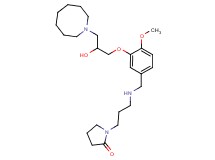 1-[3-({3-[3-(1-azocanyl)-2-hydroxypropoxy]-4-methoxybenzyl}amino)propyl]-2-pyrrolidinone