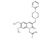 1-(2-chloro-2-propen-1-yl)-6,7-dimethoxy-3-{[4-(2-pyrimidinyl)-1-piperazinyl]methyl}-2(1H)-quinolinone