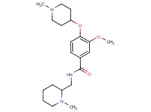 3-methoxy-N-[(1-methyl-2-piperidinyl)methyl]-4-[(1-methyl-4-piperidinyl)oxy]benzamide