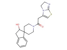 1'-(5,6-dihydroimidazo[2,1-b][1,3]thiazol-3-ylacetyl)-2,3-dihydrospiro[indene-1,4'-piperidin]-2-ol