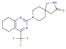 8-[4-(trifluoromethyl)-5,6,7,8-tetrahydro-2-quinazolinyl]-2,8-diazaspiro[4.5]decan-3-one