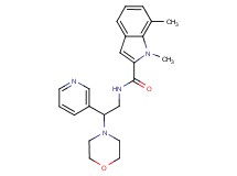 1,7-dimethyl-N-[2-(4-morpholinyl)-2-(3-pyridinyl)ethyl]-1H-indole-2-carboxamide
