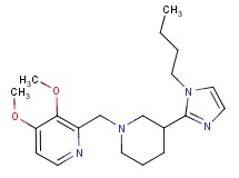 2-{[3-(1-butyl-1H-imidazol-2-yl)-1-piperidinyl]methyl}-3,4-dimethoxypyridine
