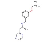 N-{3-[(2-methylprop-2-en-1-yl)oxy]benzyl}-1-pyrazin-2-ylpropan-2-amine