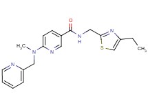 N-[(4-ethyl-1,3-thiazol-2-yl)methyl]-6-[methyl(2-pyridinylmethyl)amino]nicotinamide