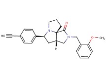 (3aS*,5S*,9aS*)-5-(4-ethynylphenyl)-2-(2-methoxybenzyl)hexahydro-7H-pyrrolo[3,4-g]pyrrolizin-1(2H)-one