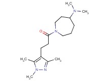 N,N-dimethyl-1-[3-(1,3,5-trimethyl-1H-pyrazol-4-yl)propanoyl]-4-azepanamine