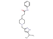3-{1-[(5-isopropyl-1H-pyrazol-3-yl)methyl]-4-piperidinyl}-N-phenylpropanamide