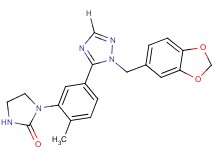 1-{5-[1-(1,3-benzodioxol-5-ylmethyl)-1H-1,2,4-triazol-5-yl]-2-methylphenyl}imidazolidin-2-one