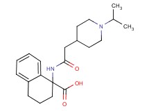 1-{[(1-isopropyl-4-piperidinyl)acetyl]amino}-1,2,3,4-tetrahydro-1-naphthalenecarboxylic acid