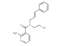 N-(2-hydroxyethyl)-2-methyl-N-[(2E)-3-phenylprop-2-en-1-yl]nicotinamide