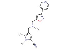 1,5-dimethyl-4-[(methyl{[3-(4-pyridinyl)-5-isoxazolyl]methyl}amino)methyl]-1H-pyrrole-2-carbonitrile