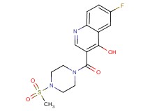 6-fluoro-3-{[4-(methylsulfonyl)piperazin-1-yl]carbonyl}quinolin-4-ol