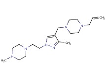1-allyl-4-({3-methyl-1-[2-(4-methylpiperazin-1-yl)ethyl]-1H-pyrazol-4-yl}methyl)piperazine