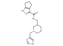 N-{[1-(1H-imidazol-4-ylmethyl)piperidin-3-yl]methyl}-1,4,5,6-tetrahydrocyclopenta[c]pyrazole-3-carboxamide