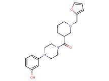 3-(4-{[1-(2-furylmethyl)-3-piperidinyl]carbonyl}-1-piperazinyl)phenol