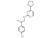 4-{2-[(4-cyclopentylpyrimidin-2-yl)amino]-1-hydroxyethyl}phenol