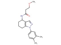N-[1-(3,4-dimethylphenyl)-4,5,6,7-tetrahydro-1H-indazol-4-yl]-3-methoxypropanamide