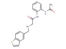 N-[2-(acetylamino)phenyl]-2-[(1-benzothien-5-ylmethyl)amino]acetamide