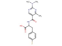 N-{[2-(dimethylamino)-4-methyl-5-pyrimidinyl]carbonyl}-4-fluorophenylalanine