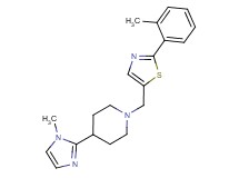 4-(1-methyl-1H-imidazol-2-yl)-1-{[2-(2-methylphenyl)-1,3-thiazol-5-yl]methyl}piperidine