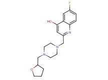 6-fluoro-2-{[4-(tetrahydrofuran-2-ylmethyl)piperazin-1-yl]methyl}quinolin-4-ol