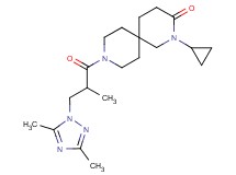 2-cyclopropyl-9-[3-(3,5-dimethyl-1H-1,2,4-triazol-1-yl)-2-methylpropanoyl]-2,9-diazaspiro[5.5]undecan-3-one