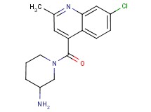 1-[(7-chloro-2-methyl-4-quinolinyl)carbonyl]-3-piperidinamine hydrochloride