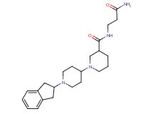 N-(3-amino-3-oxopropyl)-1'-(2,3-dihydro-1H-inden-2-yl)-1,4'-bipiperidine-3-carboxamide