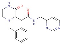 2-(1-benzyl-3-oxo-2-piperazinyl)-N-(4-pyrimidinylmethyl)acetamide
