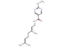 N-[(2E)-3,7-dimethylocta-2,6-dien-1-yl]-2-(methylamino)pyrimidine-5-carboxamide