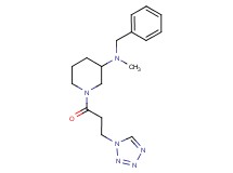 N-benzyl-N-methyl-1-[3-(1H-tetrazol-1-yl)propanoyl]-3-piperidinamine