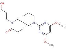 8-(4,6-dimethoxy-2-pyrimidinyl)-2-(3-hydroxypropyl)-2,8-diazaspiro[5.5]undecan-3-one