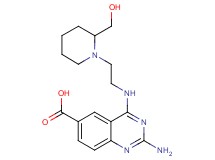 2-amino-4-({2-[2-(hydroxymethyl)piperidin-1-yl]ethyl}amino)quinazoline-6-carboxylic acid