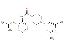 4-(2,6-dimethylpyridin-4-yl)-N-[2-(isopropylthio)phenyl]piperazine-1-carboxamide