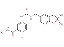 5-[({[(2,2-dimethyl-2,3-dihydro-1-benzofuran-5-yl)methyl]amino}carbonyl)amino]-2-fluoro-N-methylbenzamide