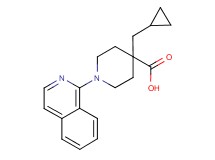 4-(cyclopropylmethyl)-1-isoquinolin-1-ylpiperidine-4-carboxylic acid