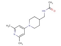 N-{[1-(2,6-dimethyl-4-pyridinyl)-4-piperidinyl]methyl}acetamide