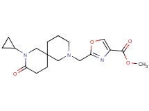 methyl 2-[(8-cyclopropyl-9-oxo-2,8-diazaspiro[5.5]undec-2-yl)methyl]-1,3-oxazole-4-carboxylate
