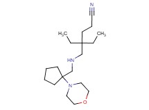 4-ethyl-4-[({[1-(4-morpholinyl)cyclopentyl]methyl}amino)methyl]hexanenitrile