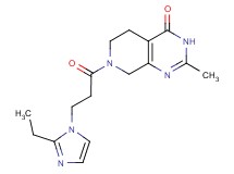 7-[3-(2-ethyl-1H-imidazol-1-yl)propanoyl]-2-methyl-5,6,7,8-tetrahydropyrido[3,4-d]pyrimidin-4(3H)-one
