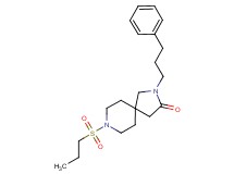 2-(3-phenylpropyl)-8-(propylsulfonyl)-2,8-diazaspiro[4.5]decan-3-one