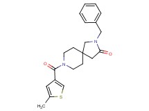 2-benzyl-8-[(5-methyl-3-thienyl)carbonyl]-2,8-diazaspiro[4.5]decan-3-one